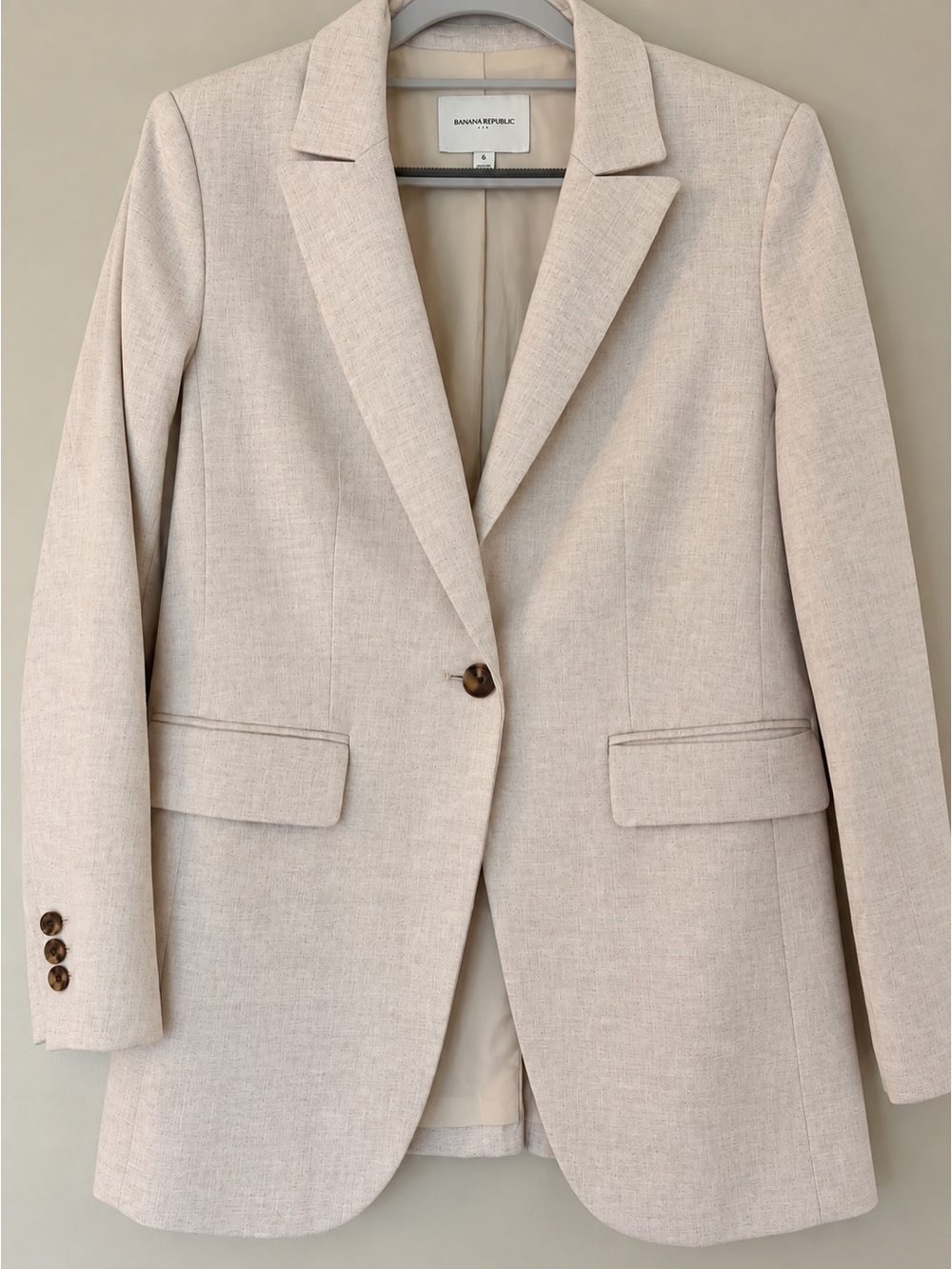 Banana Republic Linen-Blend Blazer – Size 6